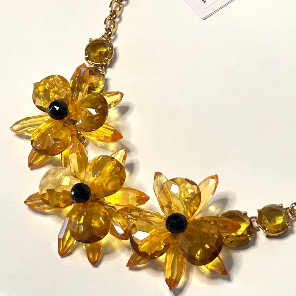 Kate Spade Blooming Brilliance Floral Statement Necklace New - Picture 10 of 15